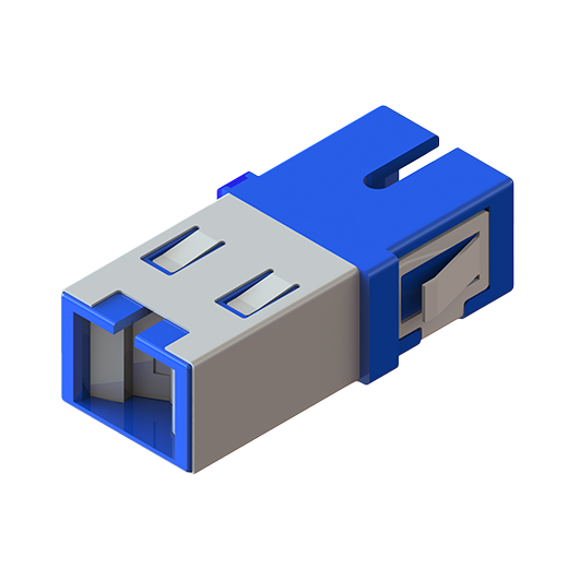 SC 单联内置盖适配器