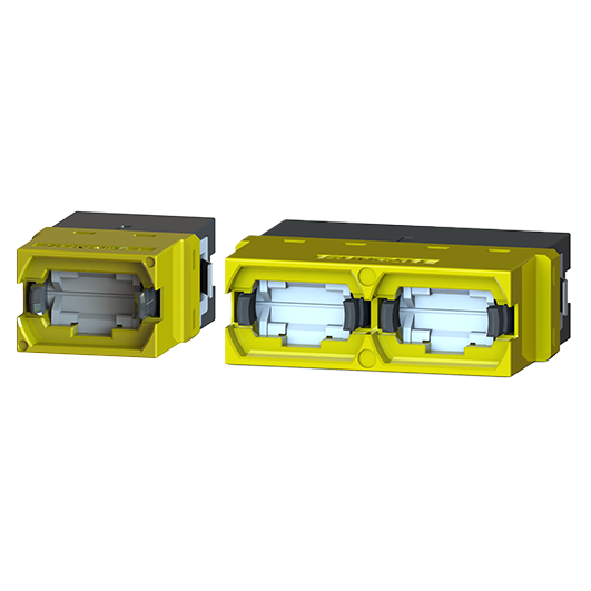 MPO 12F 单/双联内置盖适配器